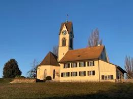 TITELBILD_Kirche (Foto: Silvia Engi): Kirche Uetikon am See in Morgenstimmung